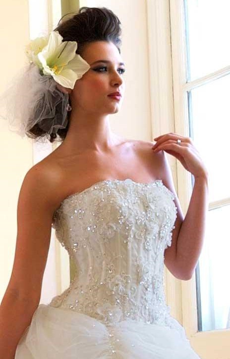 lace corset wedding dress